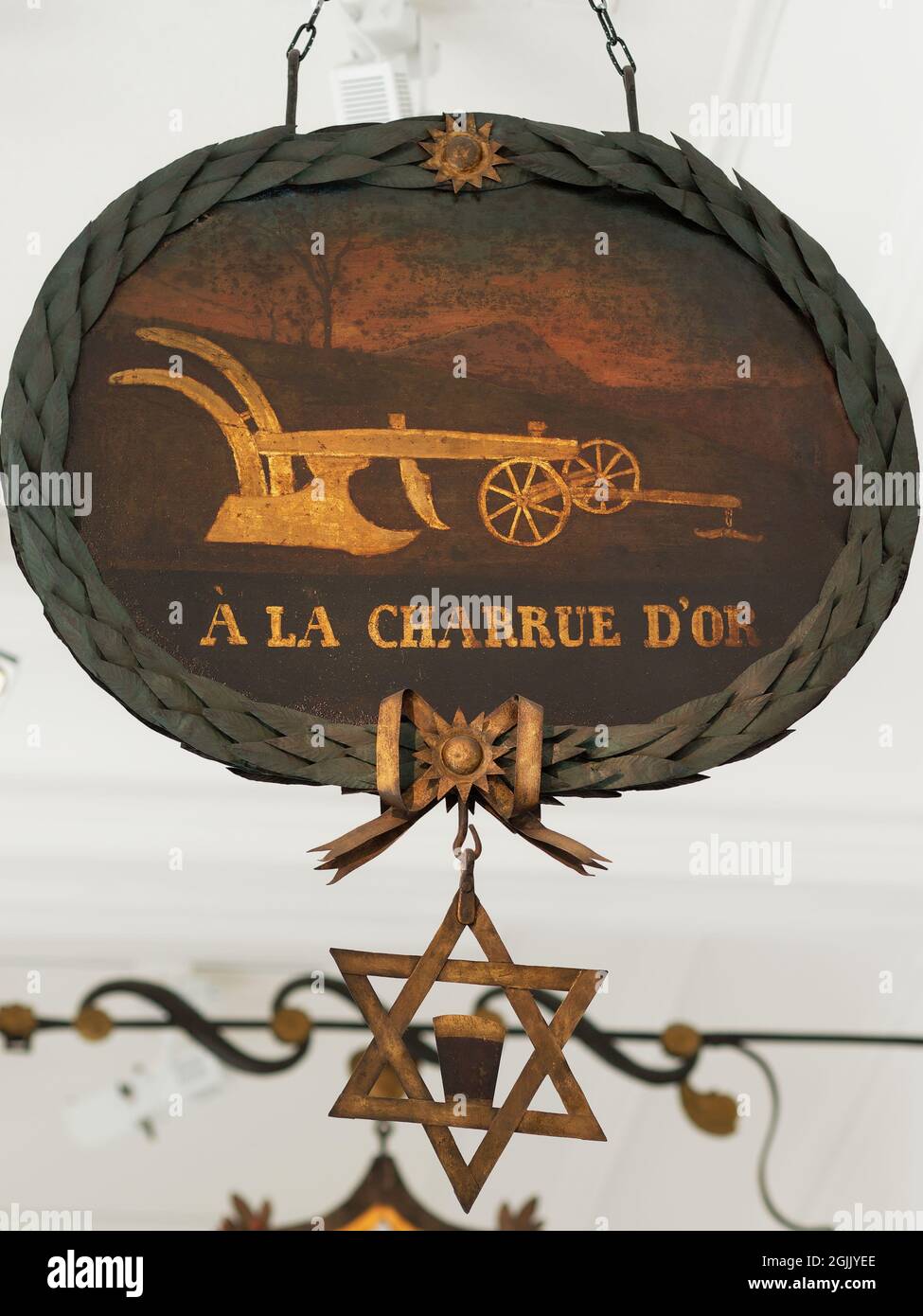 à la charrue d'or Foto Stock