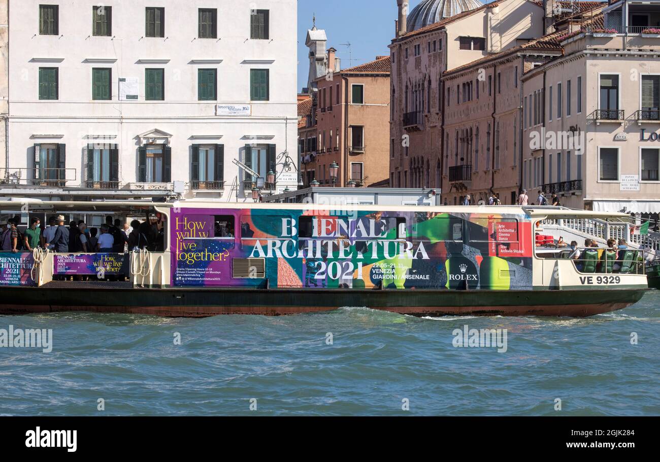 L'esposizione Internazionale di architettura 17th è stata allestita dal 22 maggio al 21 novembre 2021, a cura dell'architetto e studioso Hashim Sarkis Foto Stock