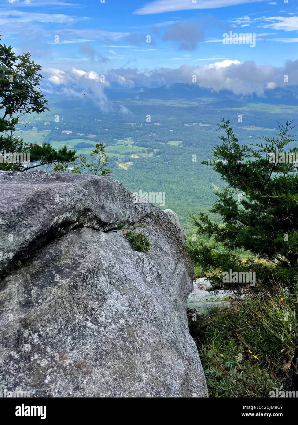 Vista sul monte Yonah Foto Stock