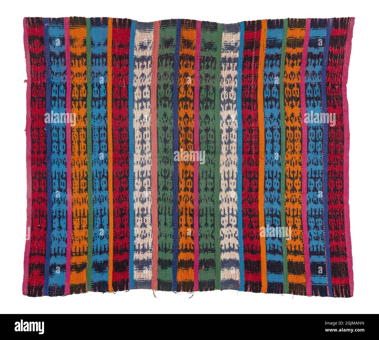 Tessuto lavorato a mano IKAT di San Bernardino, dept Suchitepéquez, Guatemala Foto Stock