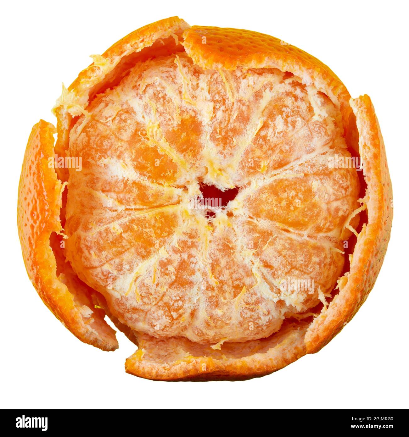 Mandarino, agrumi tangerini isolati su sfondo bianco. Il file contiene il percorso di ritaglio. Foto Stock