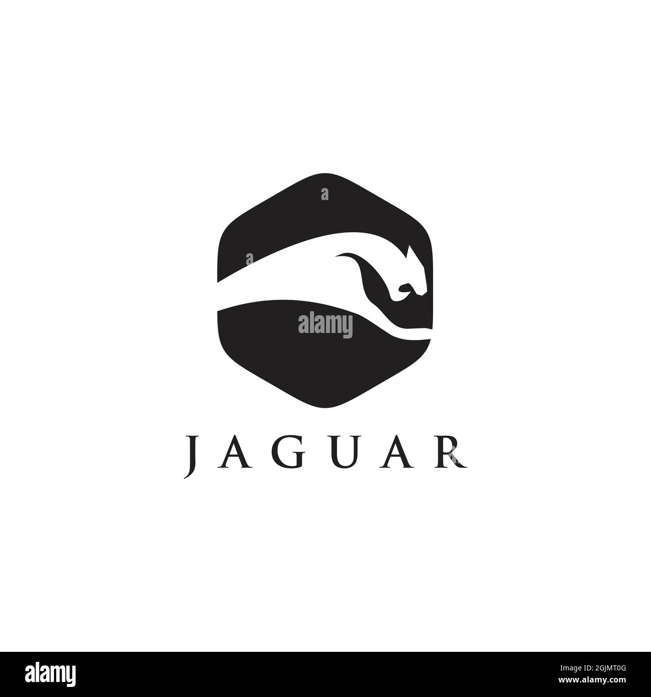 Illustrazione del modello vettoriale del logo Jaguar Illustrazione Vettoriale