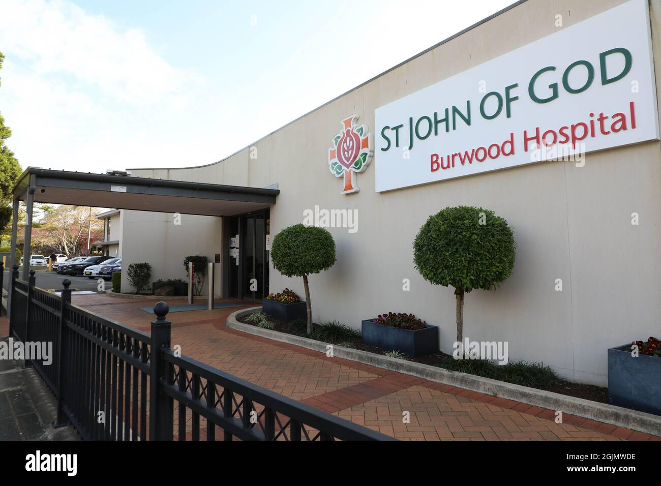 St John of God Burwood Hospital, 13 Grantham St, Burwood NSW 2134 Foto Stock