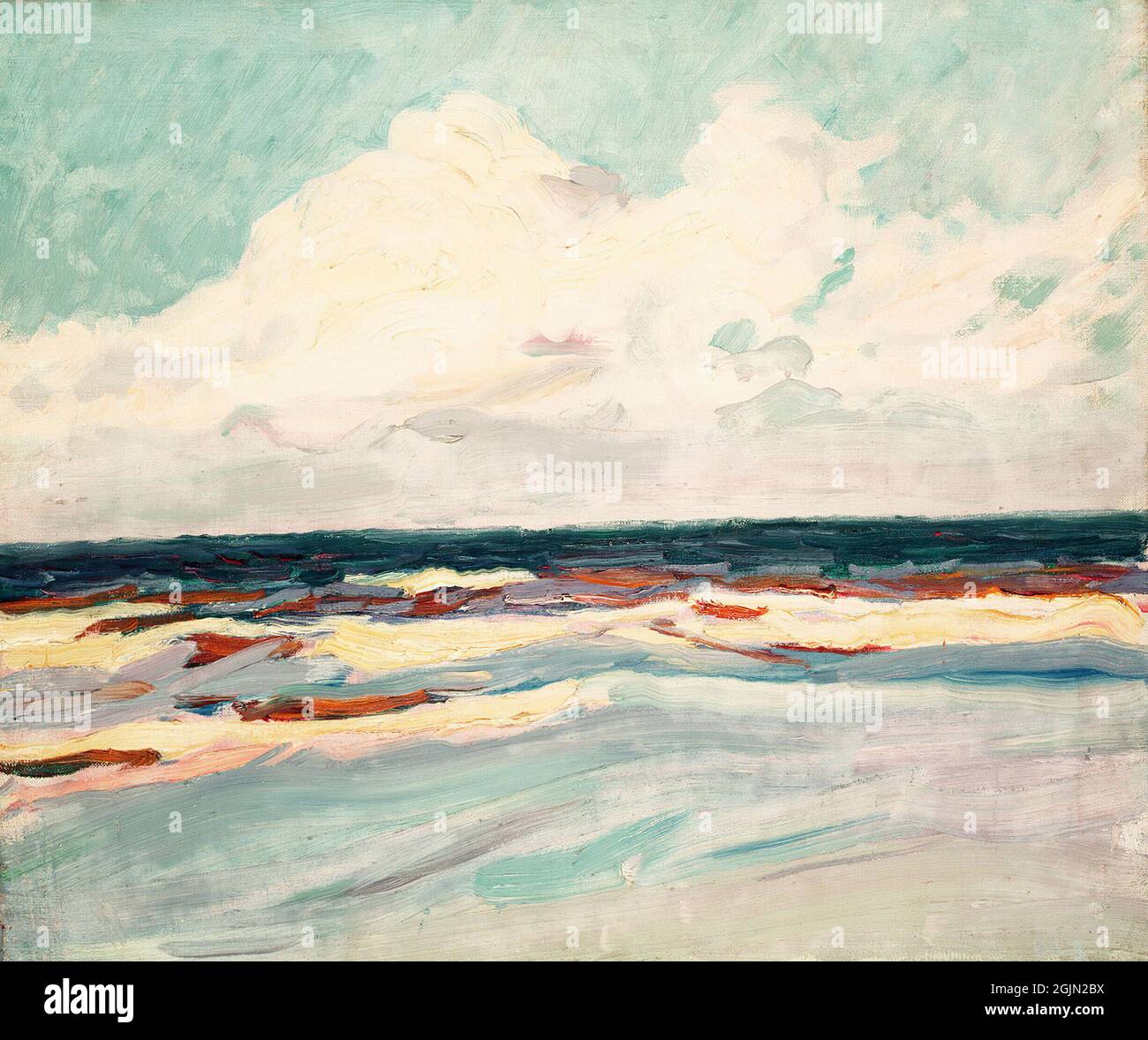 Joaquin Sorolla/ Playa de Valencia, CA 1908. Óleo sobre lienzo 47,5x 56 cm. MUSEO: MUSEO SOROLLA, MADRID, SPAGNA. Foto Stock
