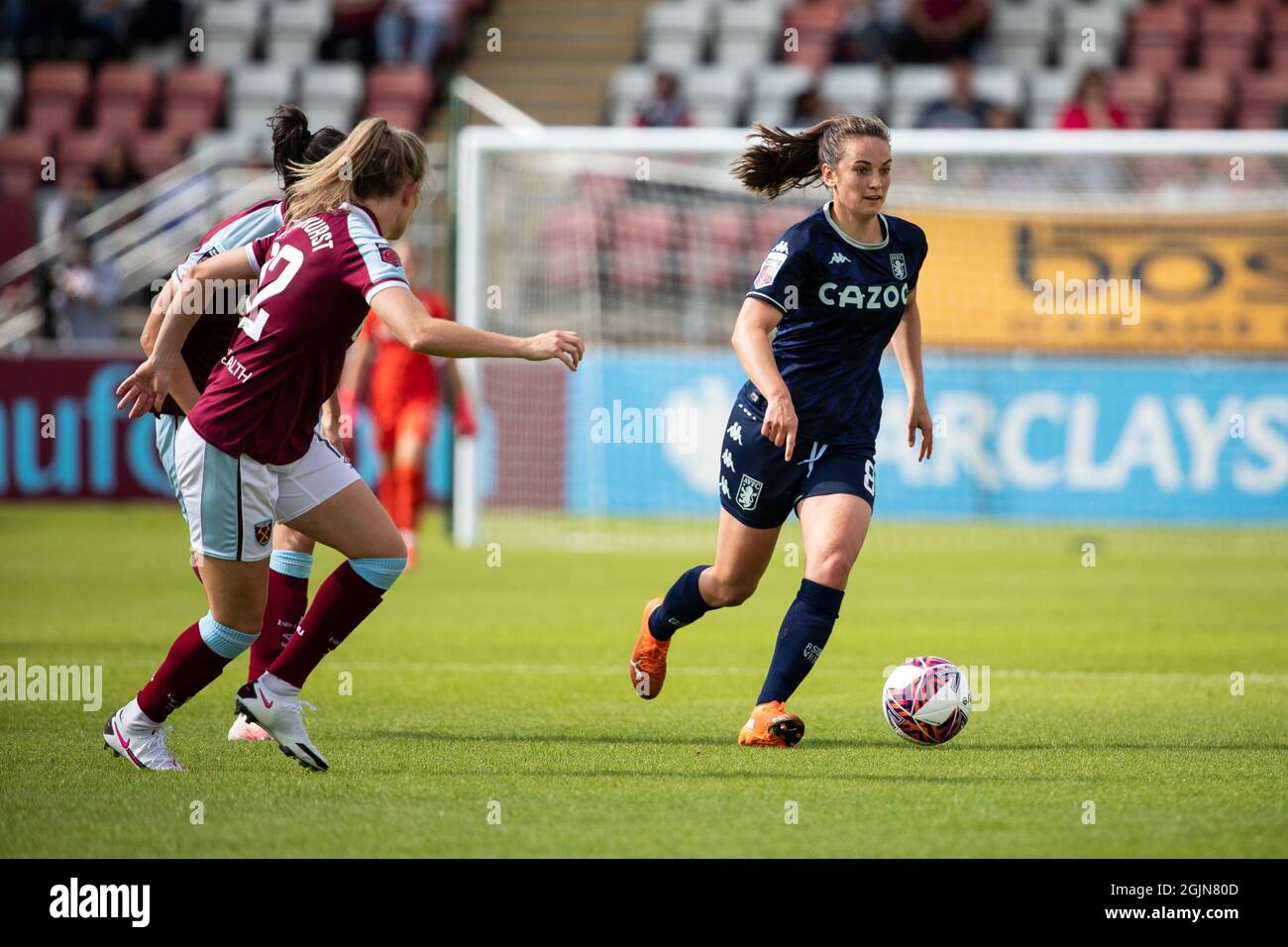 Londra, Regno Unito. 11 Settembre 2021. Aston Villa's Chloë Arthur. Barclays fa Women's Super League West Ham vs Aston Villa. Credit: Liam Asman/Alamy Live News Foto Stock