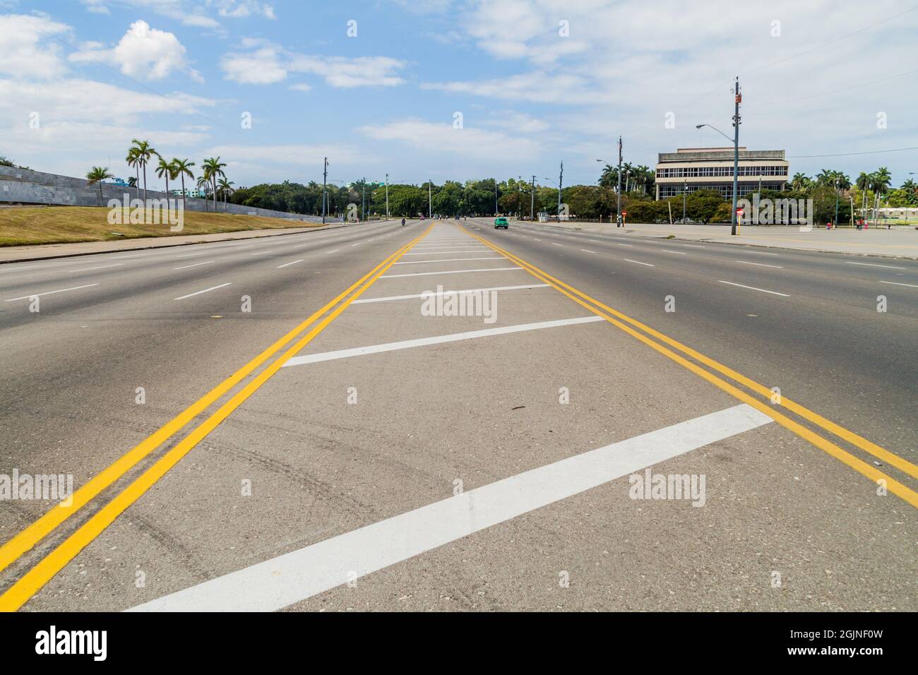 Plaza de la Revolution a l'Avana, Cuba Foto Stock