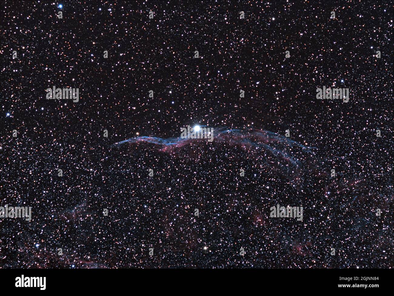 ngc6960, nebulosa a velo occidentale Foto Stock