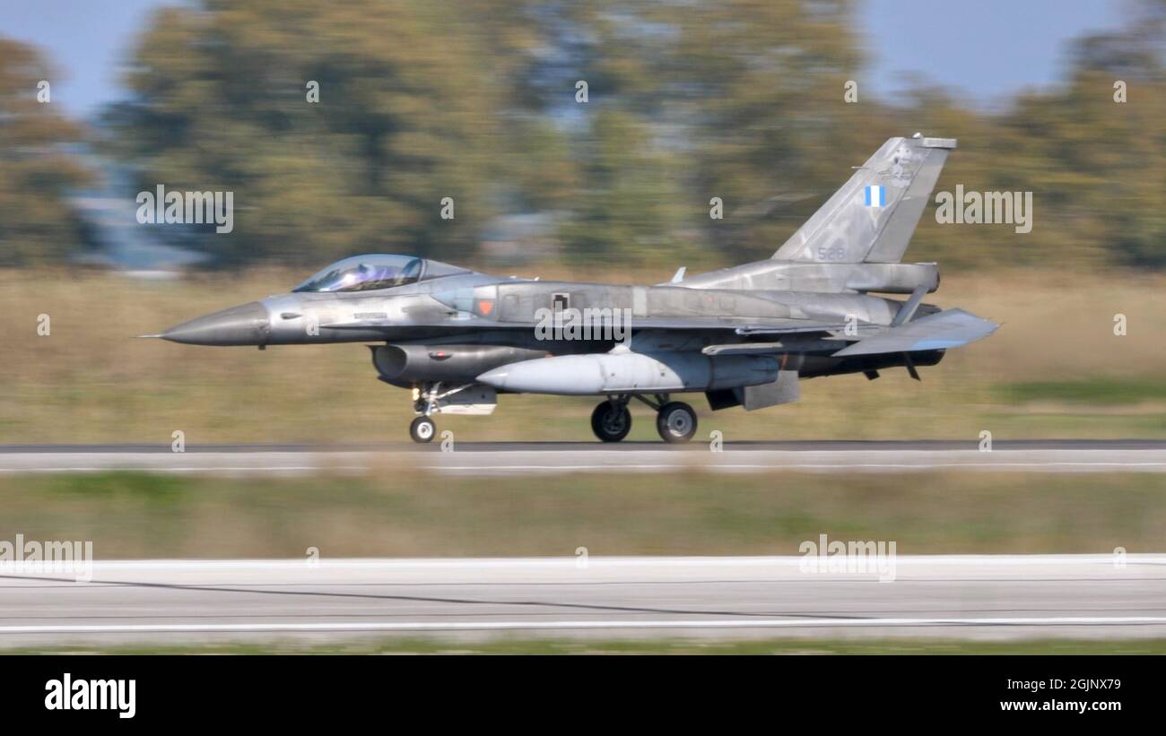 Androvida Grecia APRILE, 03, 2019 General Dynamics F-16 C Fighting Falcon of Hellenic Air Force HAF Foto Stock