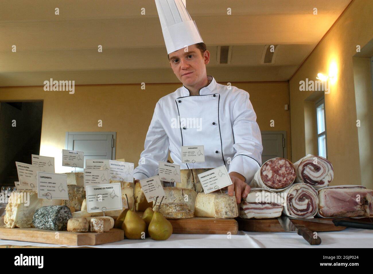 Magliano Alfieri (Cuneo, Piemonte, Italia), il ristorante dell'agriturismo Cascina del Cornale Foto Stock