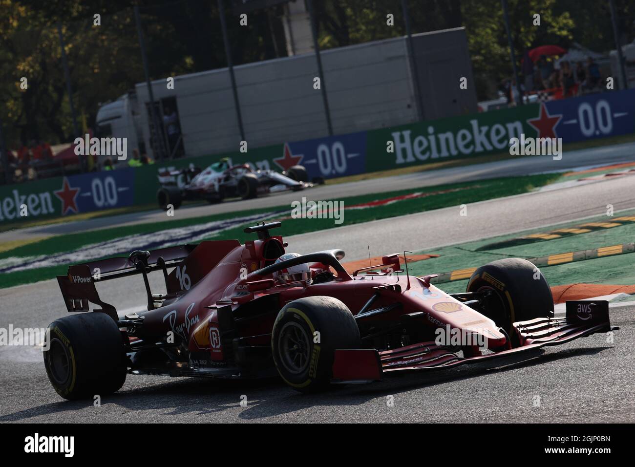 Charles Leclerc (MON) Ferrari SF-21. 11.09.2021. Campionato del mondo formula 1, Rd 14, Gran Premio d'Italia, Monza, Italia, Giornata Sprint. Il credito fotografico dovrebbe essere: XPB/Press Association Images. Foto Stock