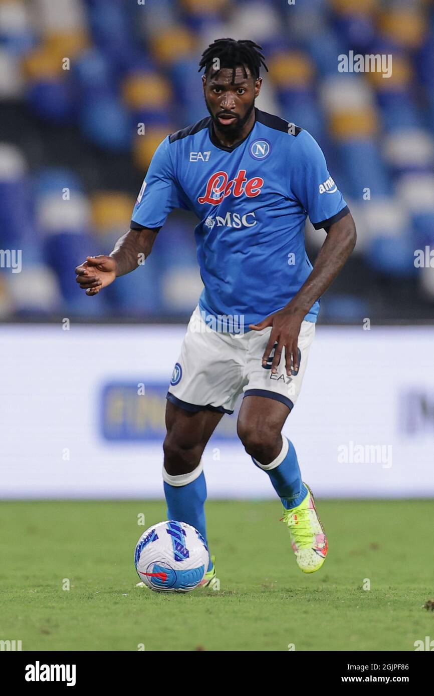 Napoli Italia 11 Settembre 21 Andre Zambo Anguissa Della Ssc Napoli Durante La Serie A 21 22 Partite Di Calcio Tra Ssc Napoli E Juventus Fc Allo Stadio Diego Armando Maradona Di Napoli