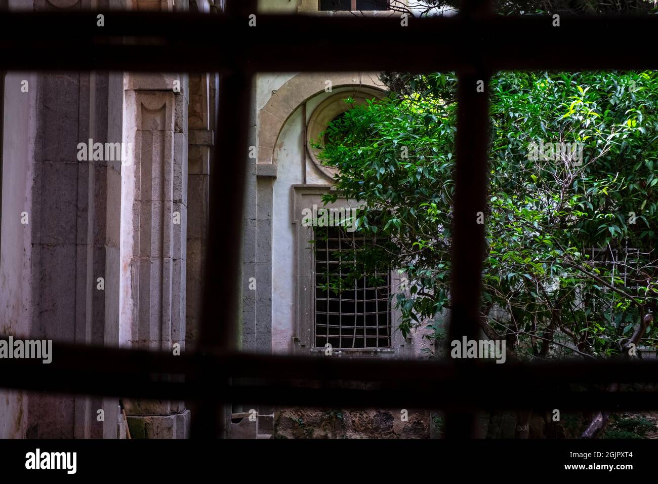 Interno del monastero certosino di Valldemossa, Maiorca, Spagna Foto Stock