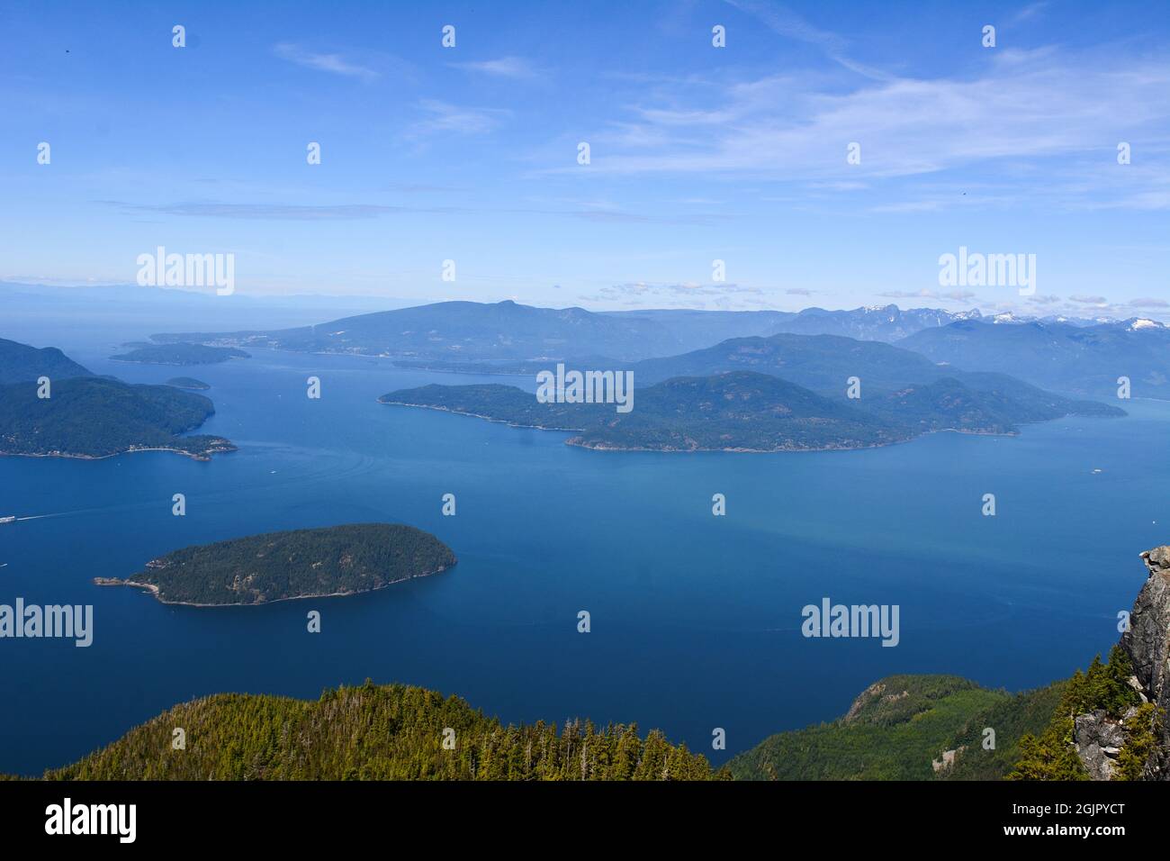 Viste dal picco Foto Stock