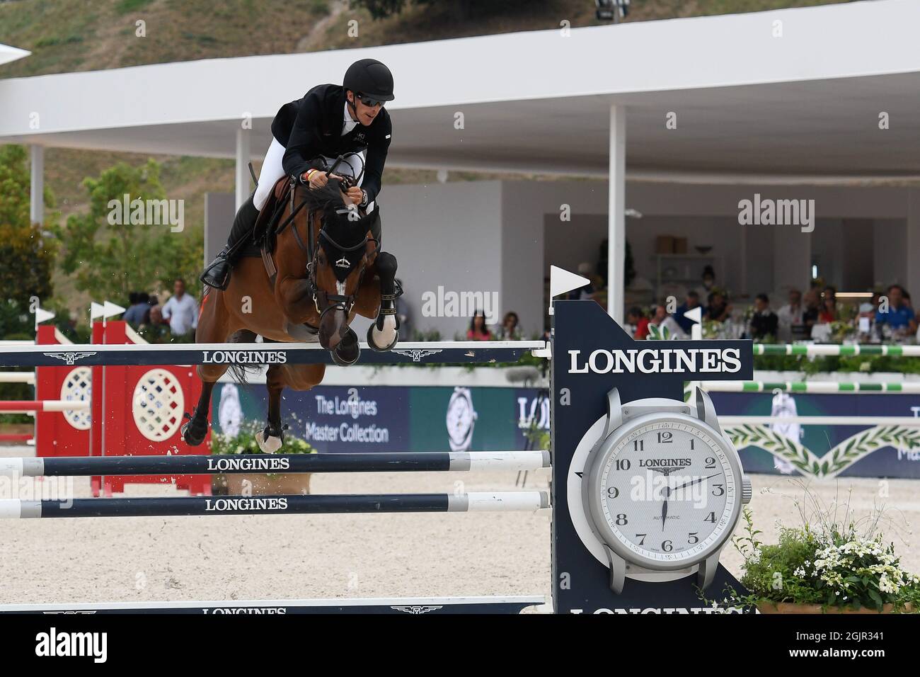 Stadio Circo massimo Roma, Italia. 10 Settembre 2021. Tour dei campioni equestri globali di Longines: Henrik von Eckermann Credit: Action Plus Sports/Alamy Live News Foto Stock