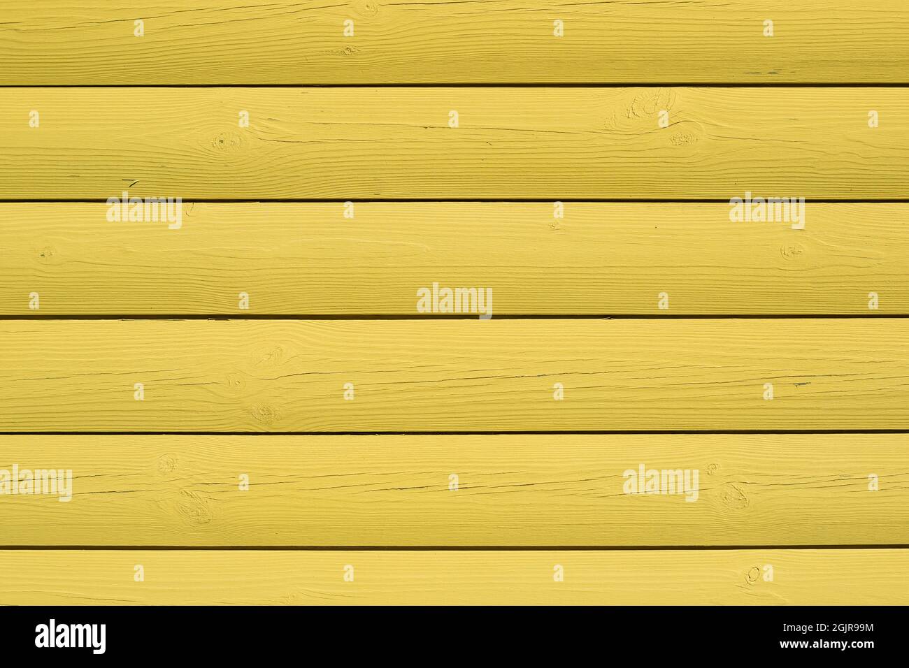 Texture di sfondo tavole di legno giallo. Sfondo in legno naturale per striscioni. Felice estate succosa colore Foto Stock