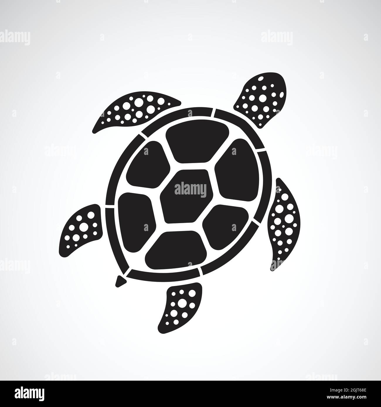 Vettore di disegno tartaruga su sfondo bianco. Rettile. Animali. Illustrazione vettoriale a livelli facilmente modificabile. Illustrazione Vettoriale