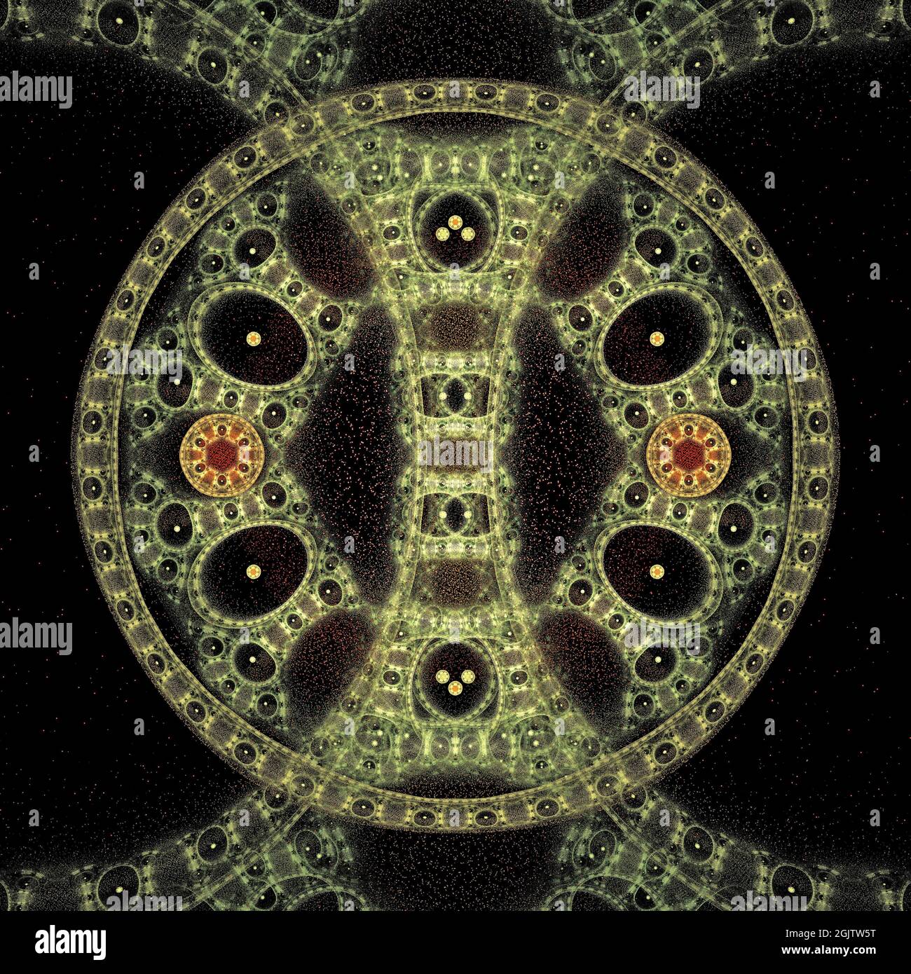 Stile orientale Fractal Flame Design Foto Stock