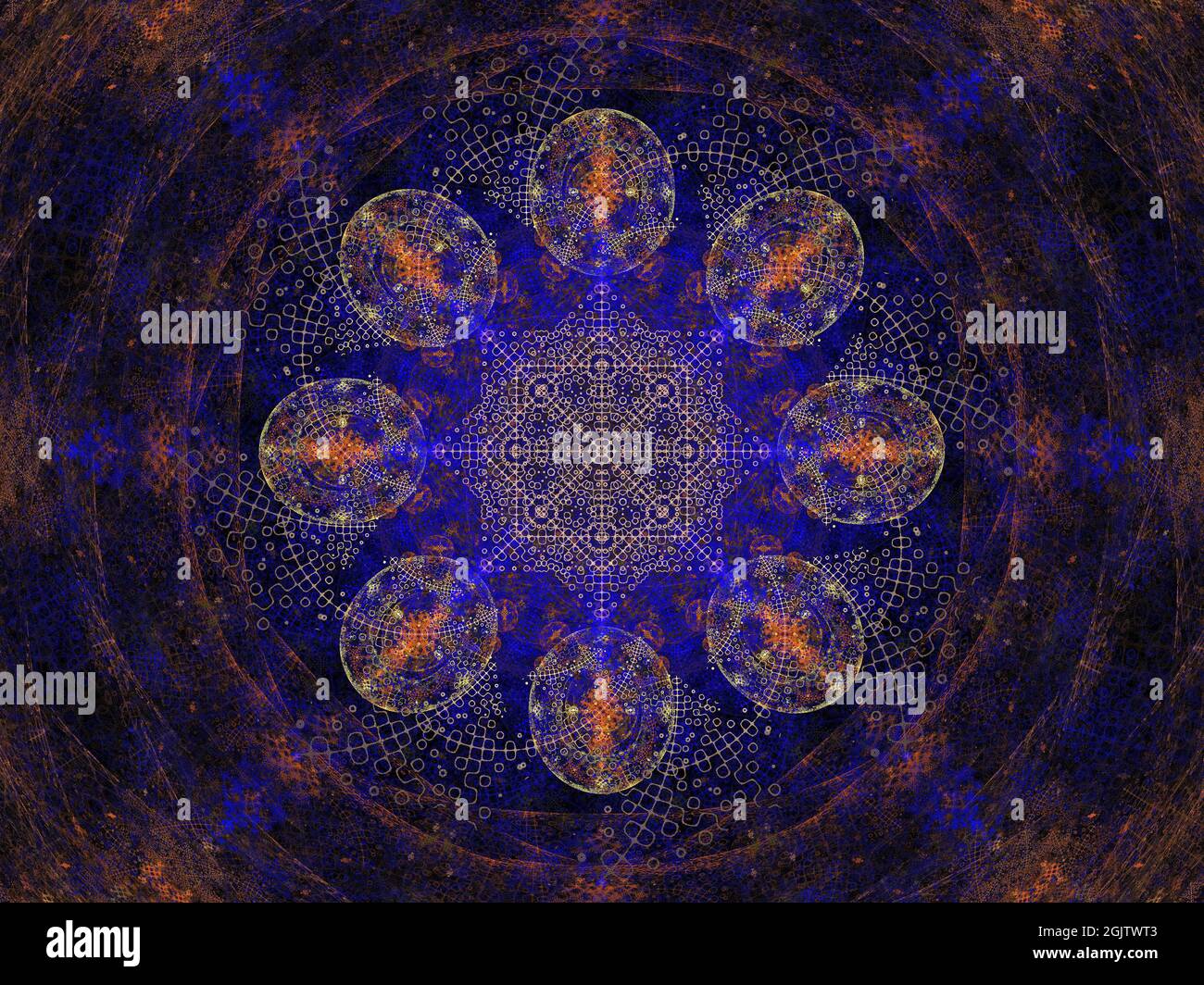 Mandala Art Foto Stock