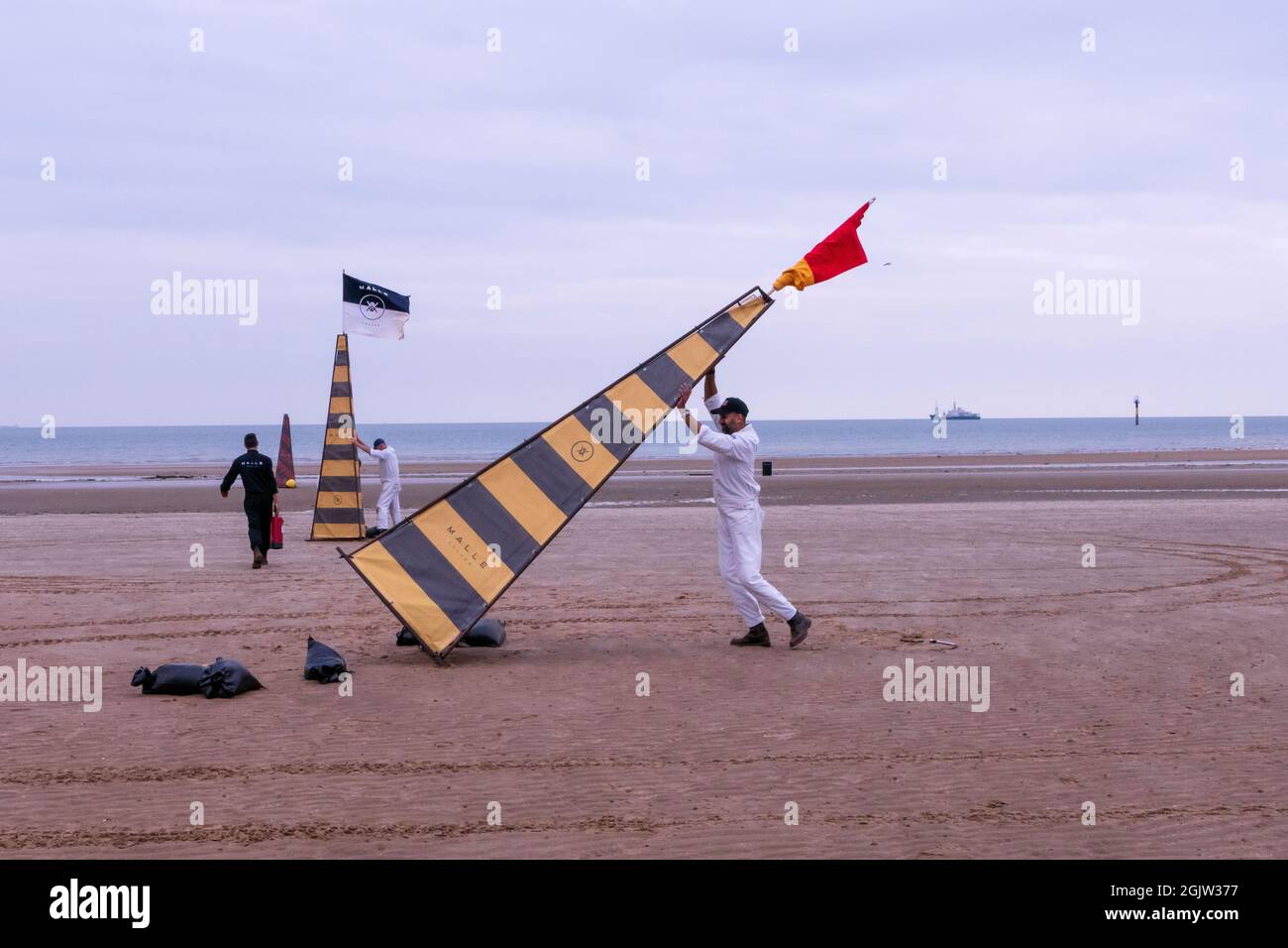 The Mile Beach Race 2021. Moto Sprint corse sulla spiaggia di sabbia Margate Thanet Kent Regno Unito Foto Stock