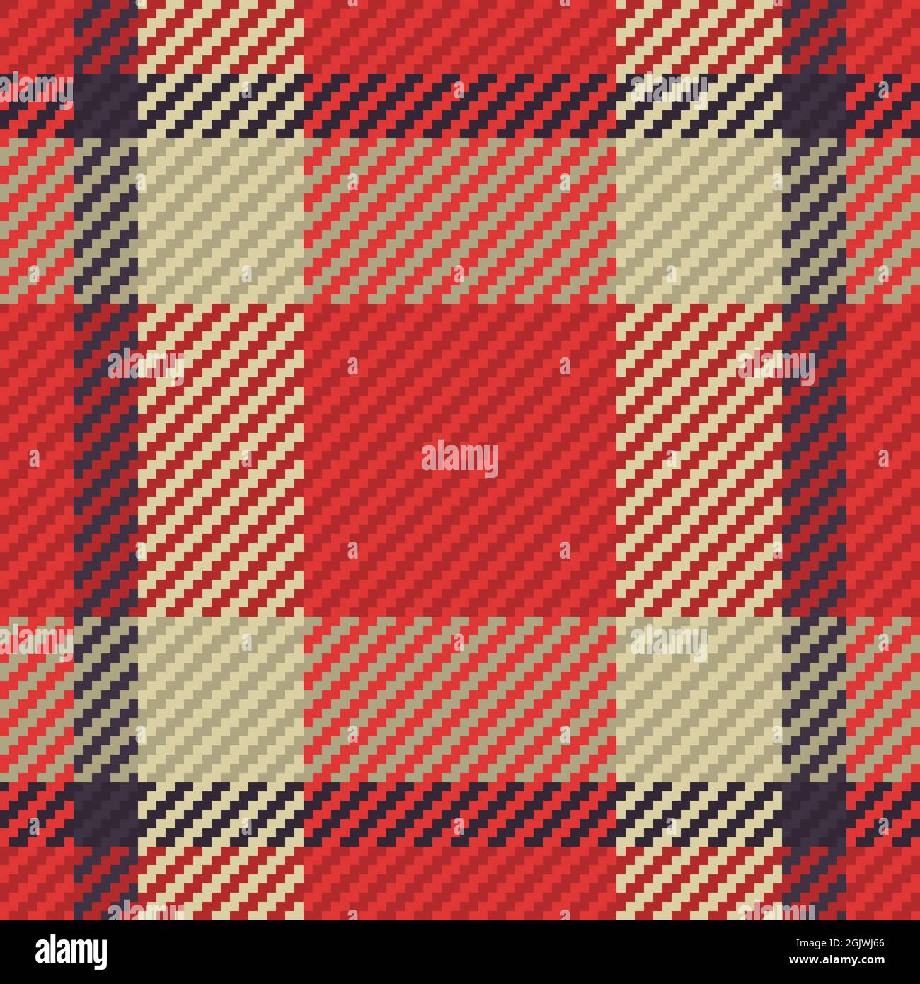 Motivo senza cuciture di motivo scozzese tartan plaid. Sfondo ripetibile con texture del tessuto di controllo. Sfondo vettoriale piatto di stampa tessile a strisce. Illustrazione Vettoriale