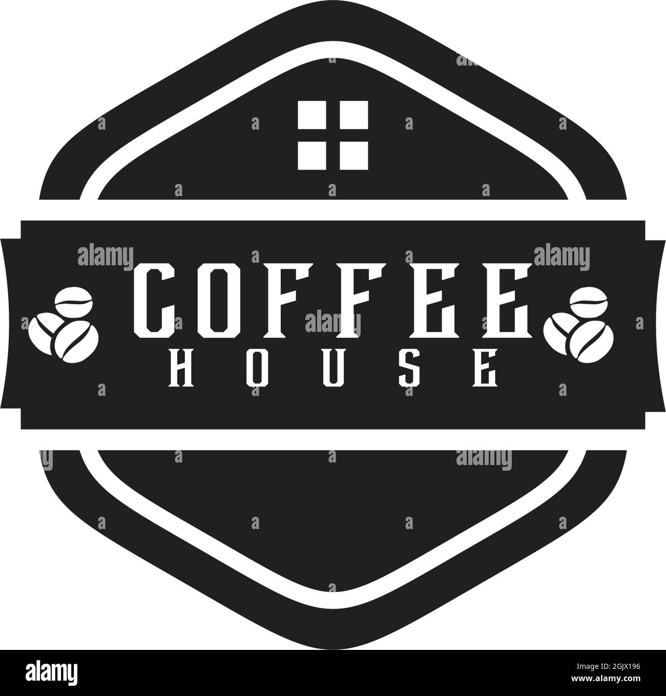 Coffee shop icona logo design ispirazione vettore illustrazione modello Illustrazione Vettoriale