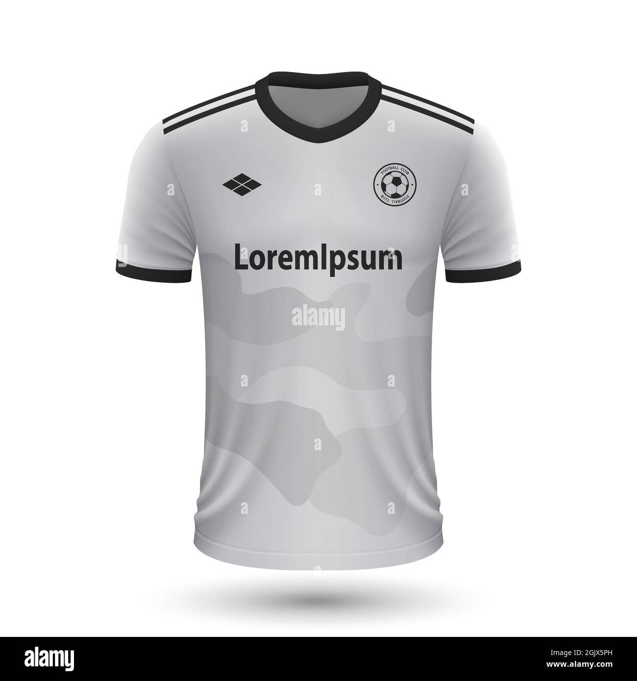 Maglia da calcio realistica Legia 2022, modello in Jersey per divisa da calcio. Illustrazione vettoriale Illustrazione Vettoriale