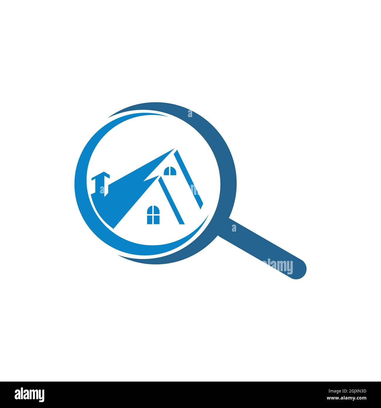 home ricerca astratto logo icona flat vettoriale concetto grafico semplice design elegante Illustrazione Vettoriale