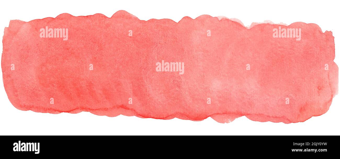 Sfondo per un invito o un testo overlay testo astratto colore acquerello lungo macchia su uno sfondo bianco per il design Foto Stock