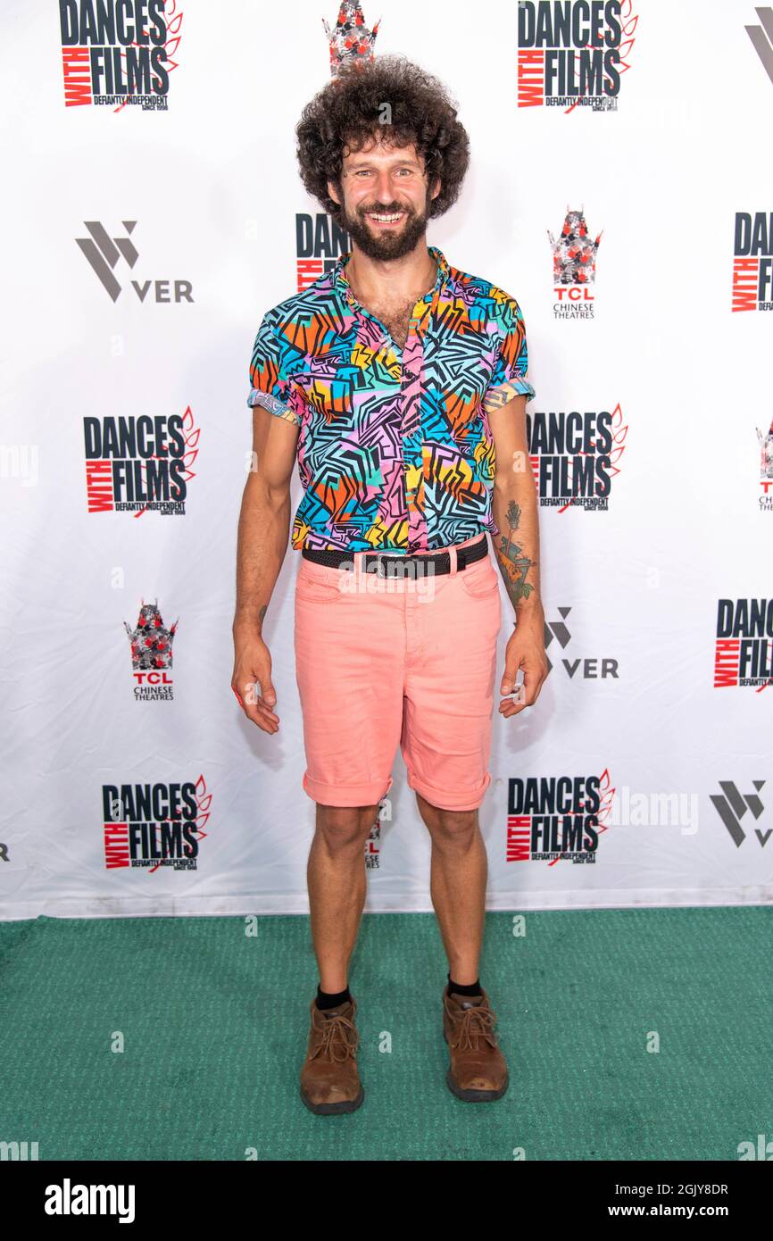 Los Angeles, Stati Uniti. 11 Settembre 2021. Jon Devoto partecipa al 24th Annual Dances with Films Festival Musica Video Premiere 'Bleeding Audio' di partite al TCL Chinese Theatre, Los Angeles, CA il 11 settembre 2021 Credit: Eugene Powers/Alamy Live News Foto Stock