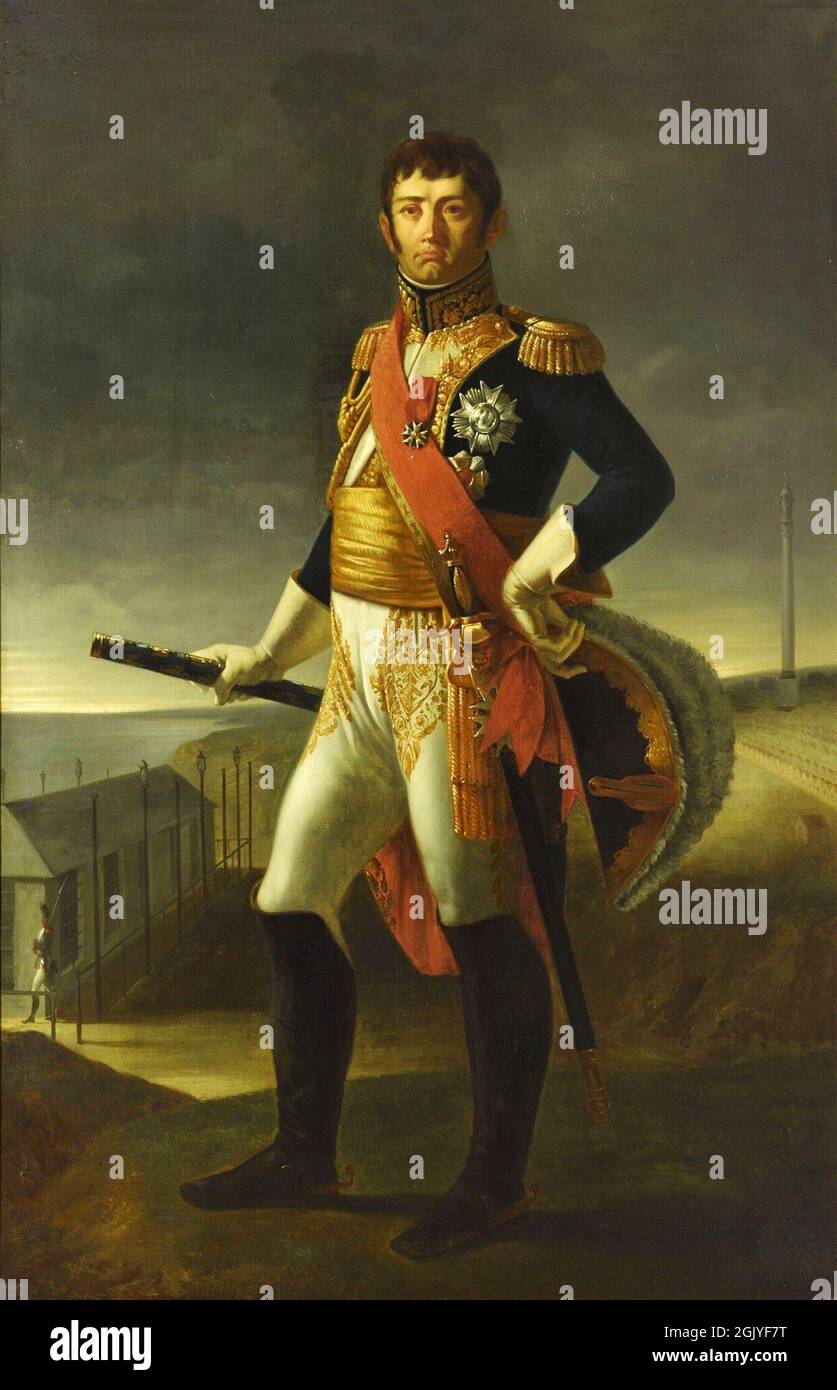 Jean de Dieu Soult come Maresciallo dell'Impero. Napoleone promosse i suoi uomini solo per merito, non per titolo, che gli diede un esercito formidabile durante le guerre napoleoniche. Ritratto di Jean Broc. Soult era figlio di un notaio di coneria. Foto Stock