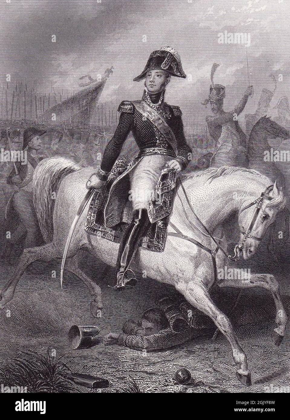 Maresciallo Étienne Jacques MacDonald. Maréchals fidato di Napoleone. Napoleone promosse i suoi uomini solo per merito, non per titolo, che gli diede un esercito formidabile durante le guerre napoleoniche. Foto Stock