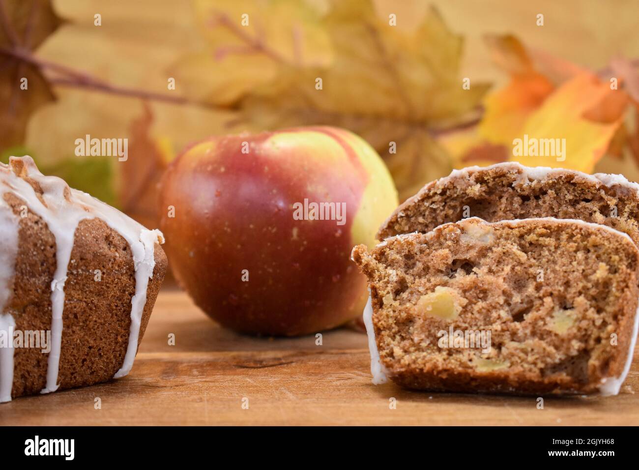Mini pane di mele Foto Stock