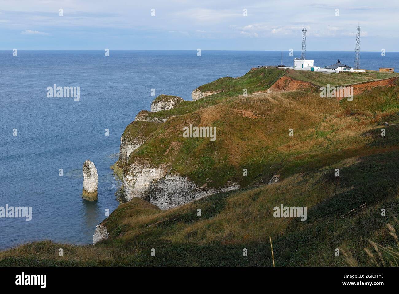 Selwicks Bay a Flamborough sulla costa dello Yorkshire Foto Stock