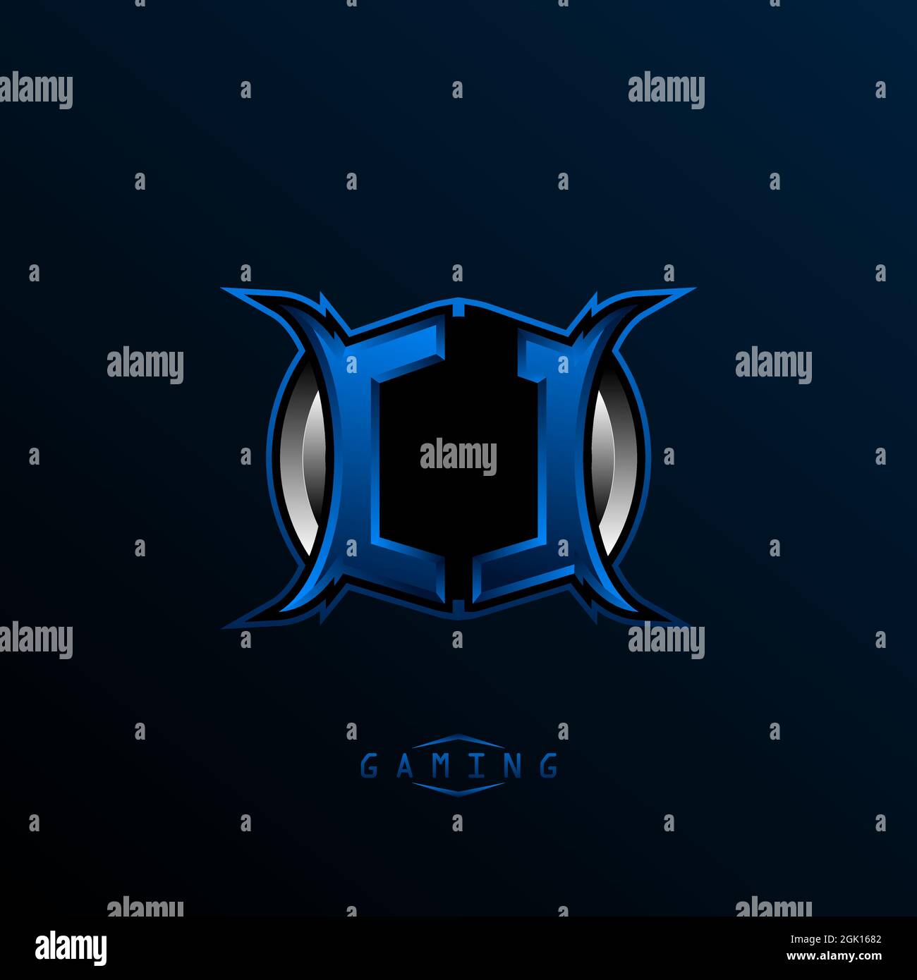 Logo CL iniziale, logo CL iniziale con stile Cool, logo per il gioco, l'eport, il gioco iniziale, la comunità o l'azienda. Illustrazione Vettoriale