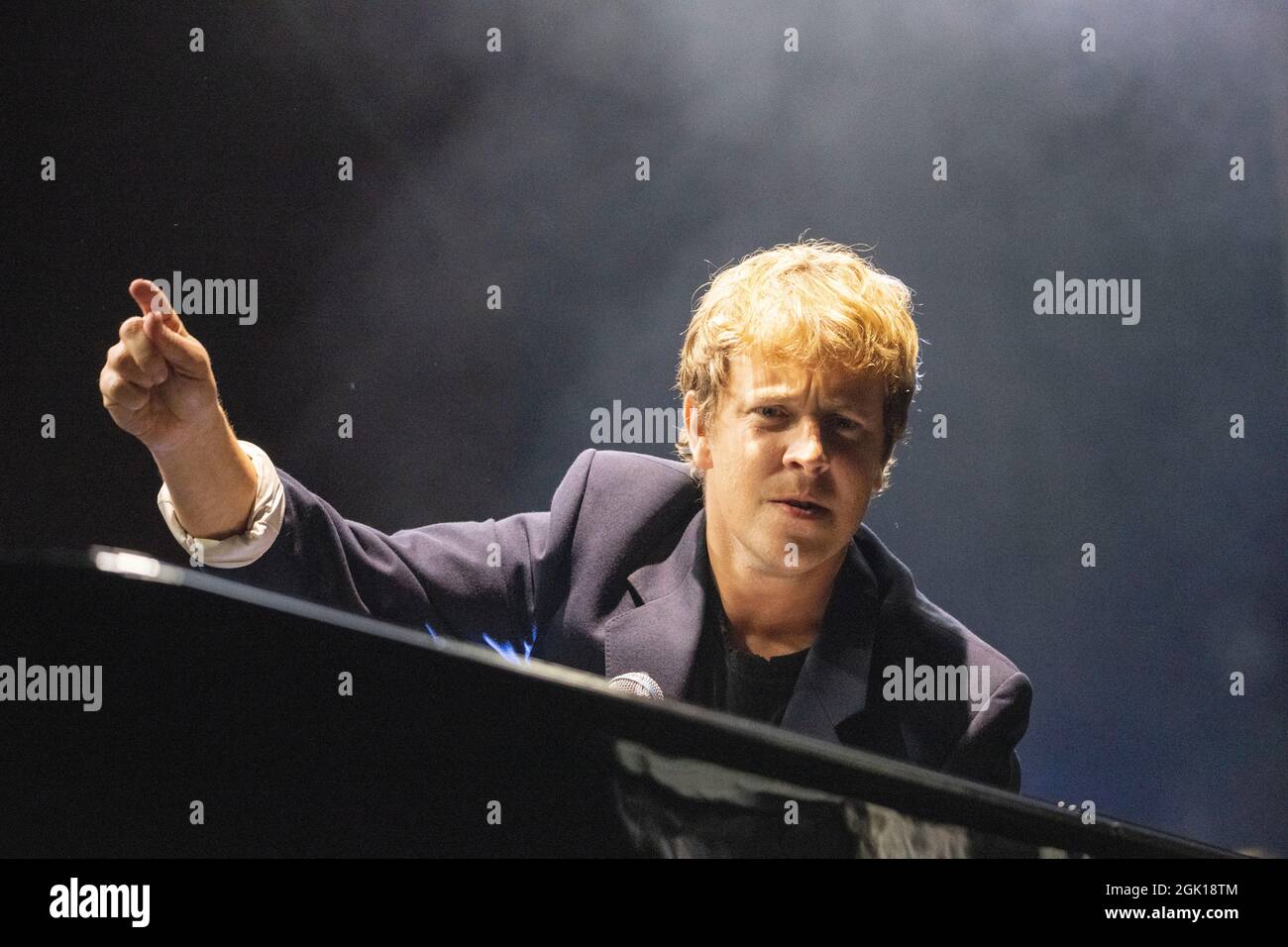 Glasgow, Regno Unito. 12 settembre 2021. NELLA FOTO: Tom Odell titoli sul palco di King Tuts al festival di musica dal vivo all'aperto TRNSMT di Glasgow. Credit: Colin Fisher/Alamy Live News Foto Stock