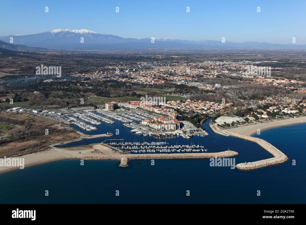 FRANCIA PIRENEI ORIENTALI (66) PORTO DI ARGELES-SUR-MER Foto Stock