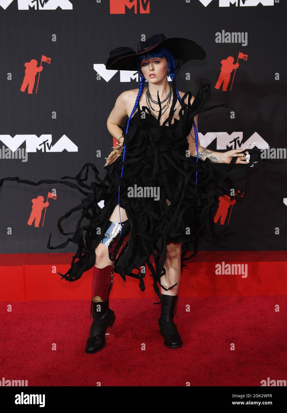 Ashnikko partecipa ai 2021 MTV Video Music Awards al Barclays Center il 12 settembre 2021 nel quartiere Brooklyn di New York. Foto: Jeremy Smith/imageSPACE Foto Stock