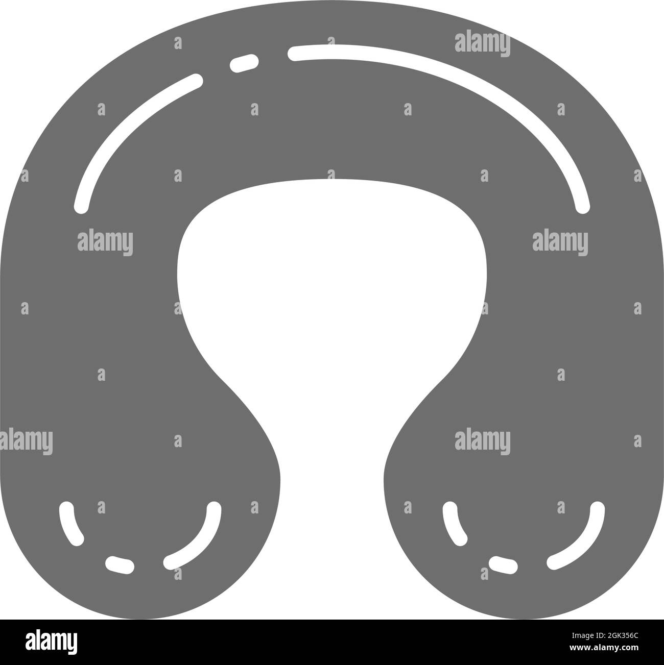 Cuscino curvo vettoriale per icona grigia del collo Immagine e Vettoriale -  Alamy