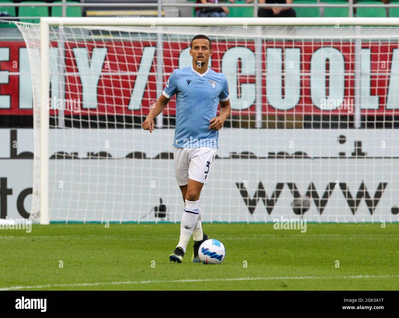 Milano, Italia. 12 settembre 2021. Milano 12-09-2021 Stadio Giuseppe Meazza Campionato Serie A Tim 2021/22 Milano - Lazio nella foto: Luis Felipe SS LAZIO Difensore Foto Antonio Saia -Kines Milano Credit: Christian Santi/Alamy Live News Foto Stock