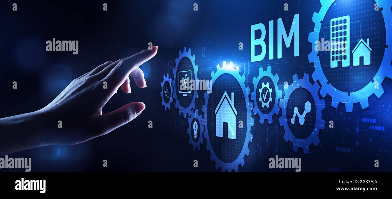 Software di sviluppo per la modellazione di informazioni BIM. Foto Stock