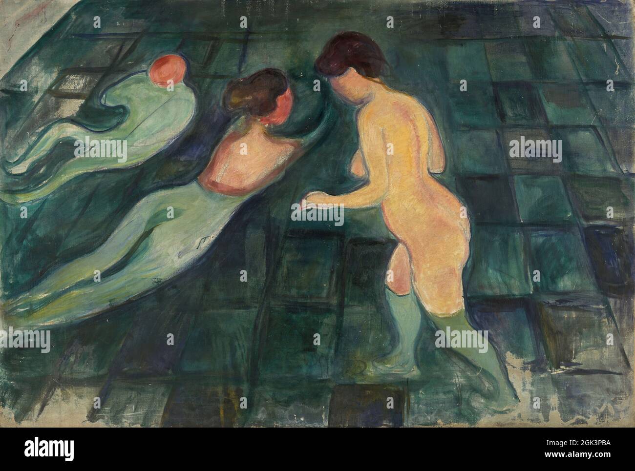 Arte di Edvard Munch – Bathing Women (1896–97) Foto Stock