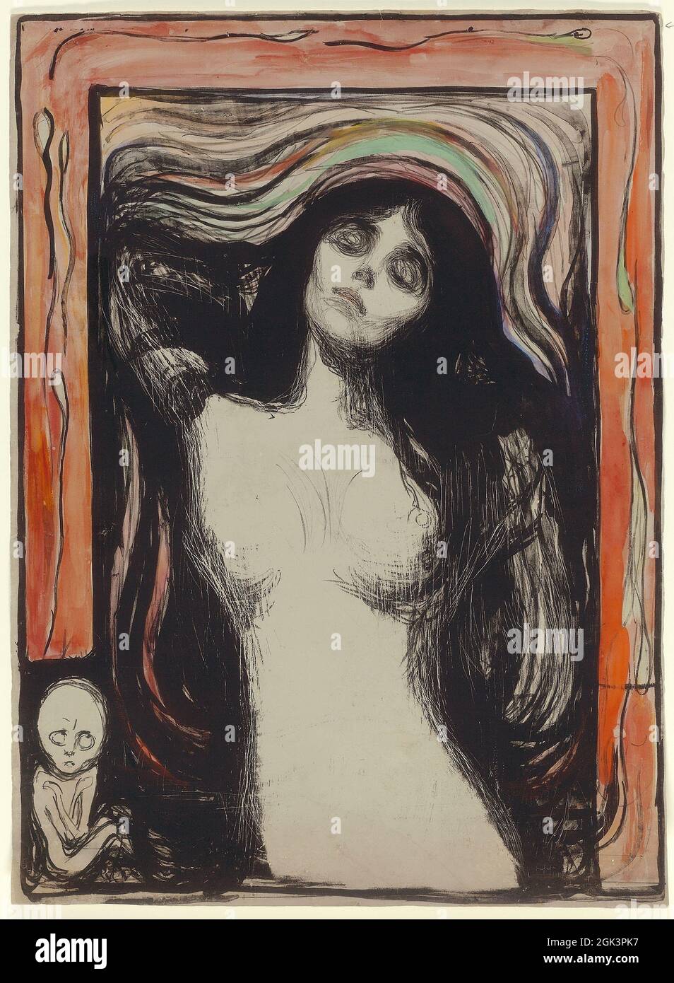 Arte di Edvard Munch – Madonna (1895–1896) Foto Stock