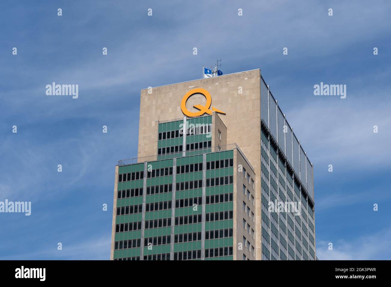 Montreal, QC, Canada - 4 settembre 2021: Sede centrale di Hydro-Quebec a Montreal, QC, Canada. Foto Stock