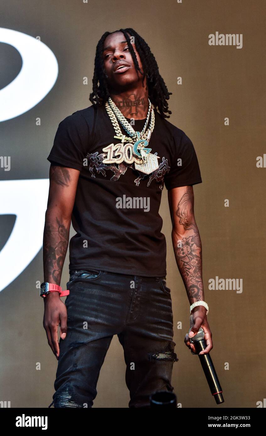 Napa California, 3 settembre 2021, Polo G in programma a BottleRock 2021. Credit: Ken Howard Images / Alamy Foto Stock