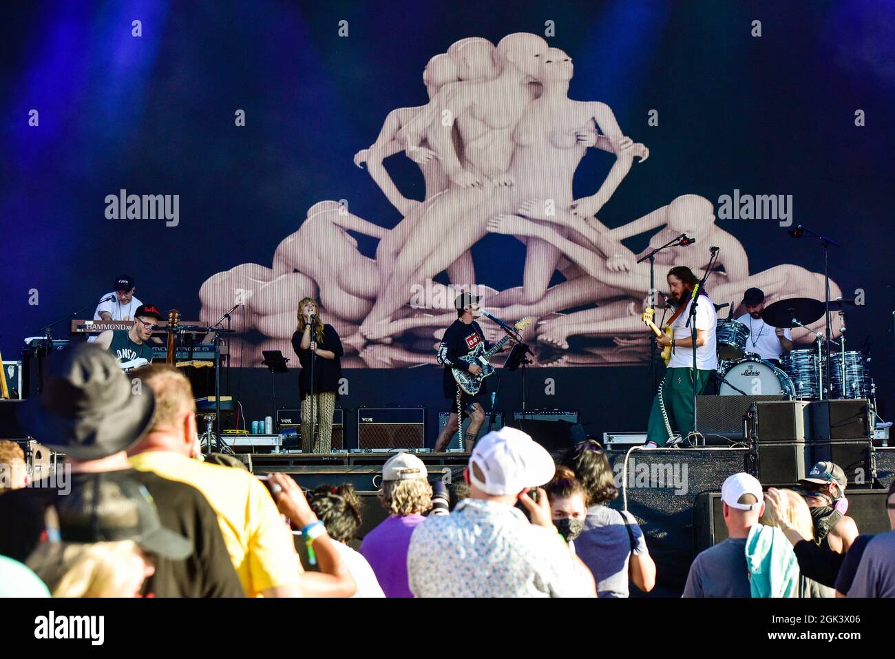 Napa, California, 4 settembre 2021 , Portogallo l'uomo si è recato al BottleRock Festival 2021. Credit: Ken Howard/Alamy Live News Foto Stock