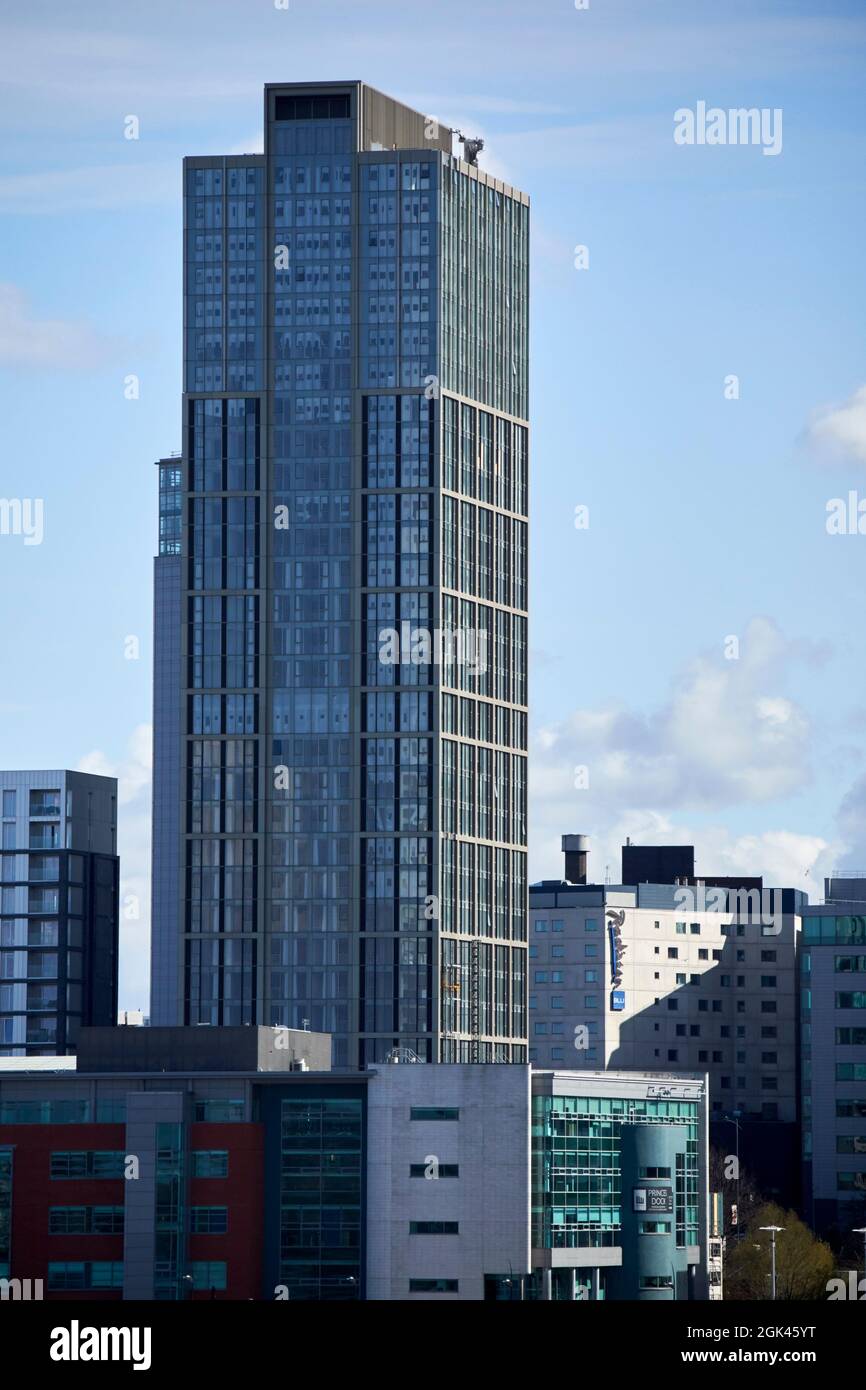 La torre residenziale di Lexington nel liverpool Waters fase 2 sviluppo liverpool inghilterra regno unito Foto Stock