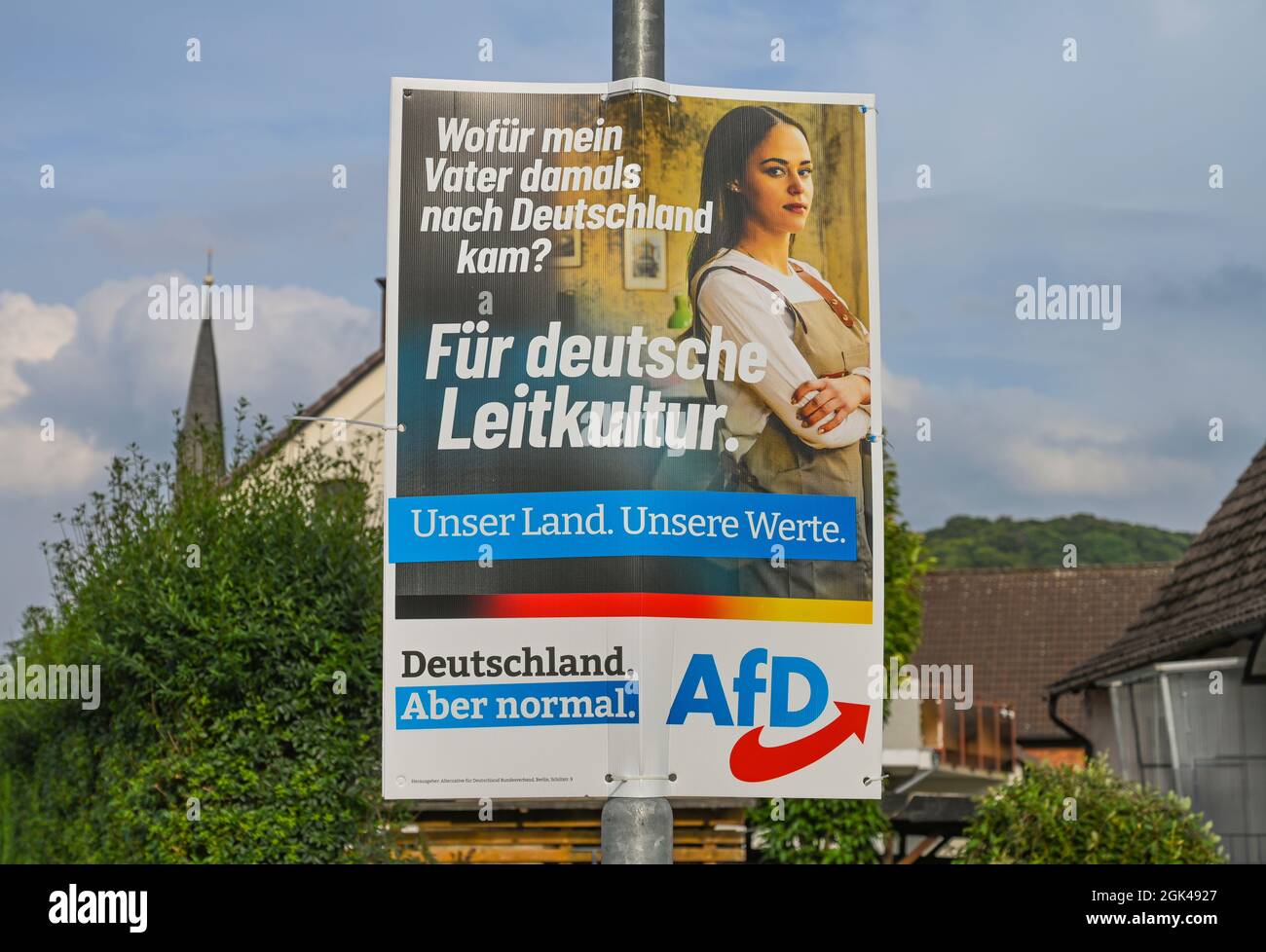 Wahlplakat, AFD, Bundestagswahl 2021, Deutschland Foto Stock