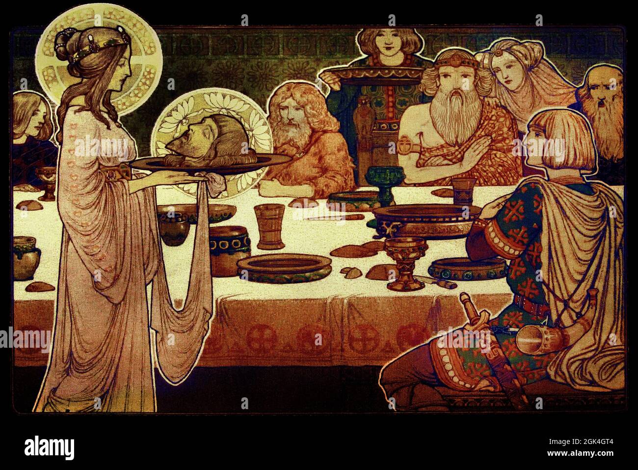 DAT liedekind van Here Halewine - la ballata di Lord Halewine , 1904 di Hendricus Jansen, stampata da N.V. S. Lankhout & Co The Haque The, Paesi Bassi, Olandese, Foto Stock