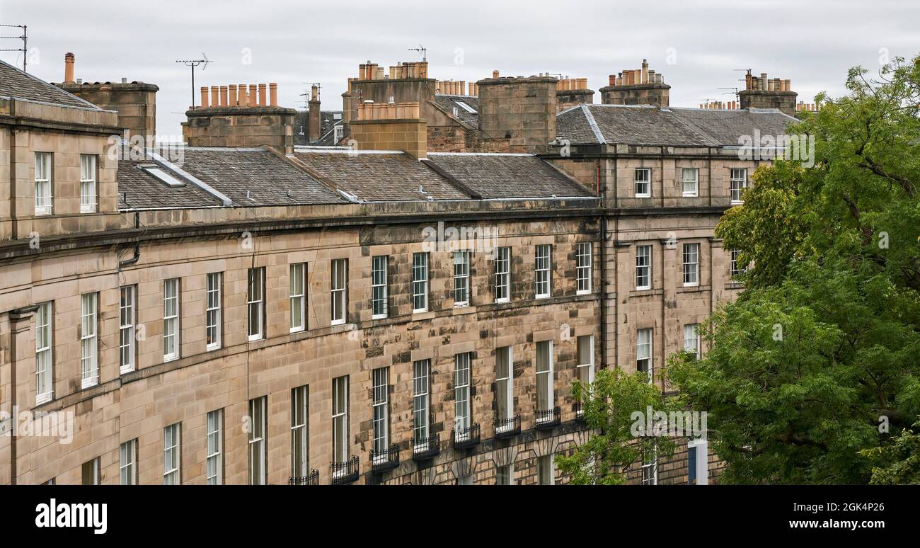 Casa storica nuova città, Edimburgo, Scozia centrale, Regno Unito Foto Stock