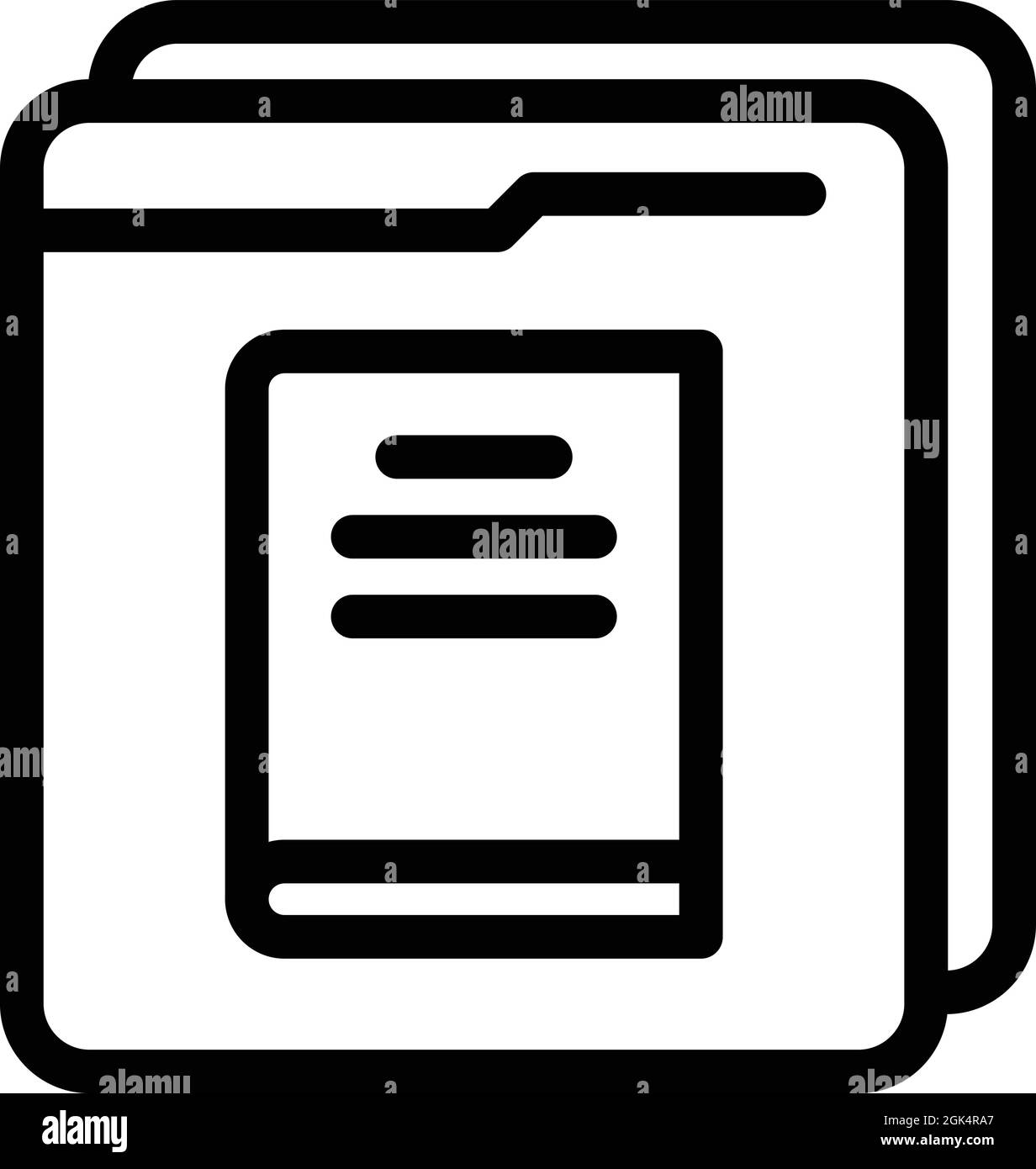 Vettore contorno icona libreria digitale. Biblioteca. Rivista online Illustrazione Vettoriale